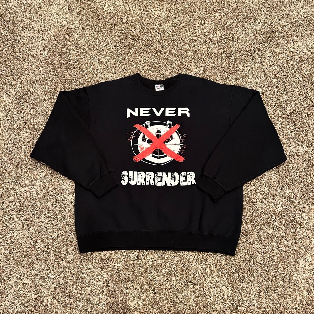Vintage Never Surrender Crewneck Sweater